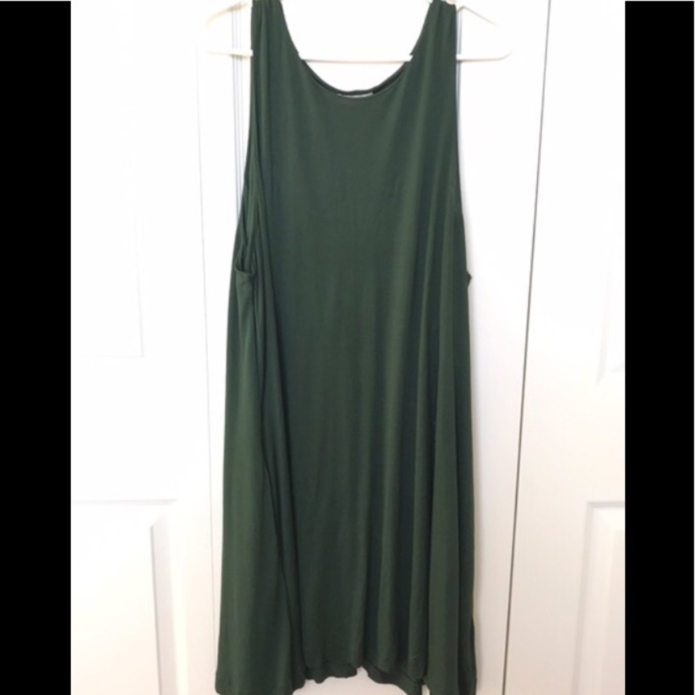 Green loose dress! Fits M/L